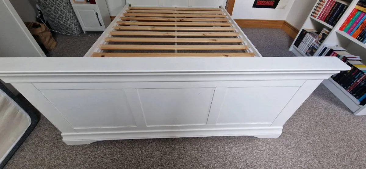 Solid wood bedframe, mattress and bedroom furnitur - Image 2
