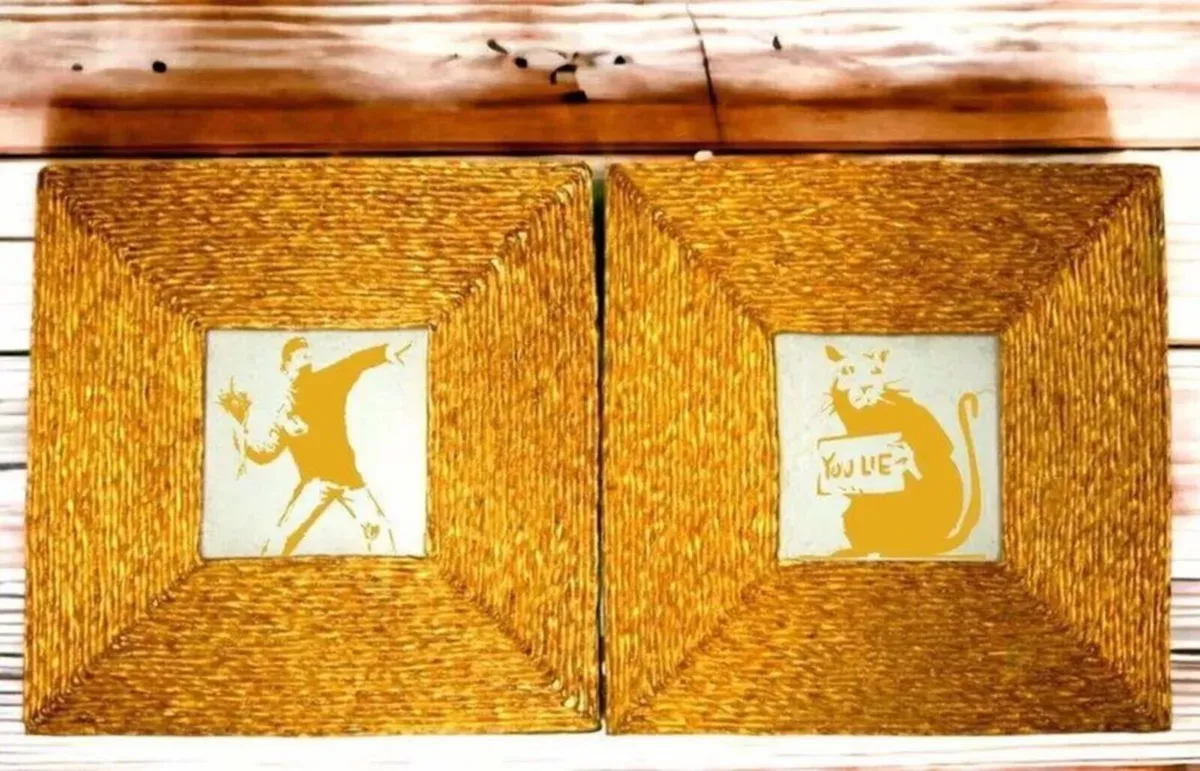Duo of "After Banksy" Framed Artworks-Perfect - Image 2