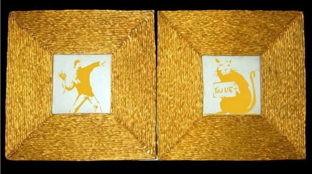 Duo of "After Banksy" Framed Artworks-Perfect - Image 4