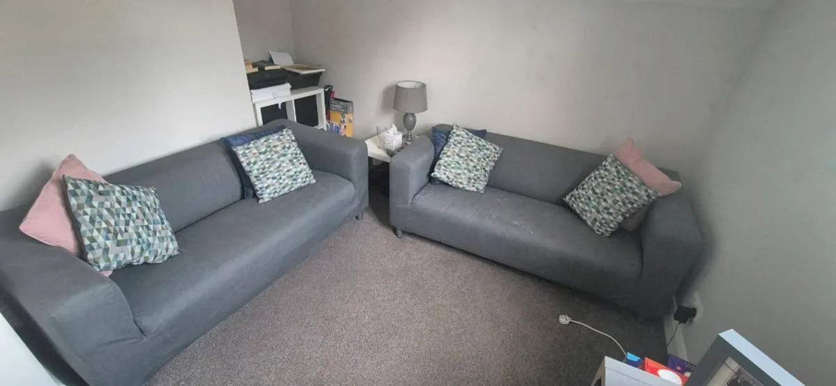 Pair of 2-Seater Sofas – - Image 1
