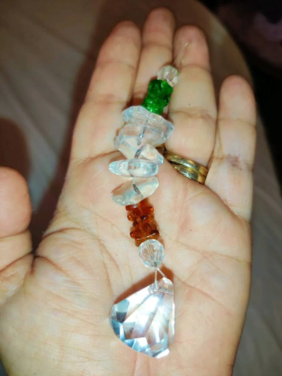 HUGE CRYSTAL LUCKY, Real Hand Crafted Mantra ! - Image 3