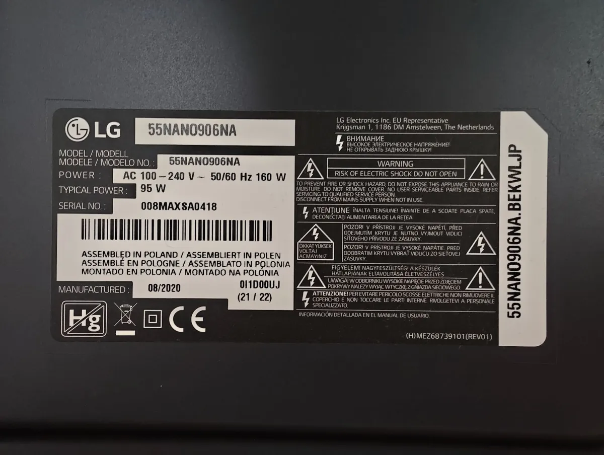 LG Nano90 55" 4K Smart TV (2021) 55NANO906NA - Image 3