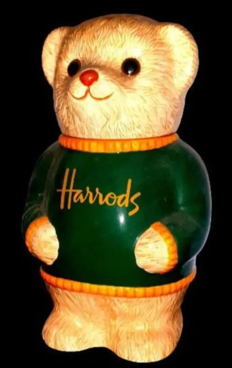 Vintage Harrods Ceramic Teddy Bear Cookie Jar - Image 2
