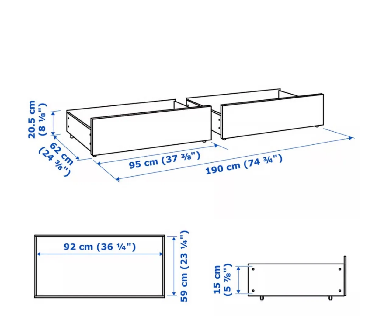 Underbed Storage Drawers - Image 3