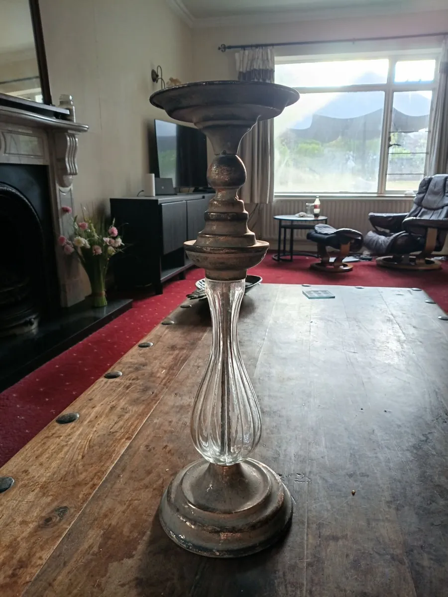 1953 Antique Candle Holder - Image 1