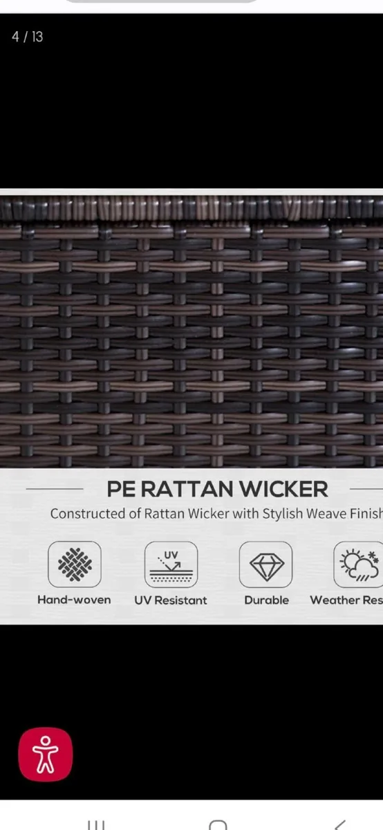 Rattan garden furniture - Image 4