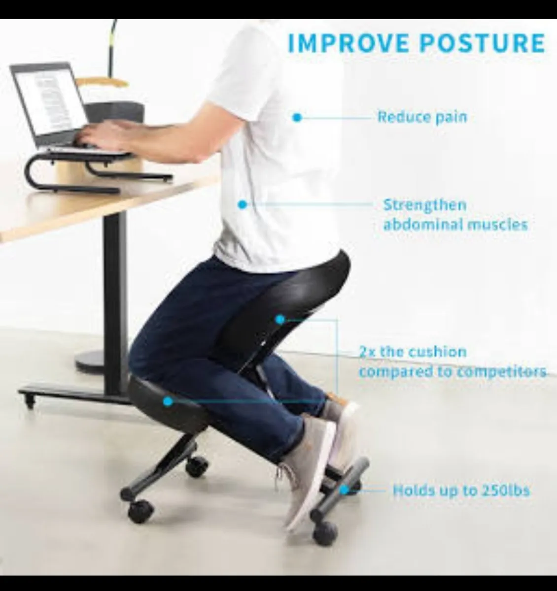 🪑 DRAGONN Ergonomic Kneeling Chair - Image 1