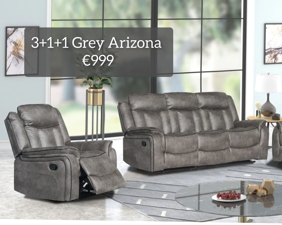 NEW Living Room Sofa - Arizona Recliner Set - Image 2