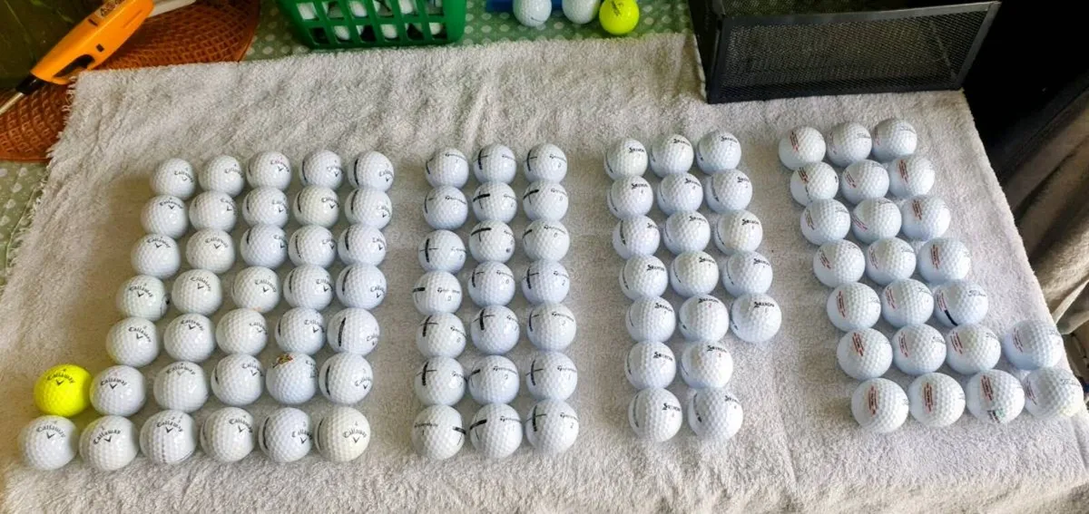 100 GRADE A GOLF BALLS - Image 1