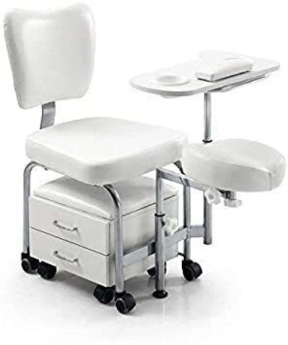 Manicure Pedicure Nail Station Table & Chair - Image 3