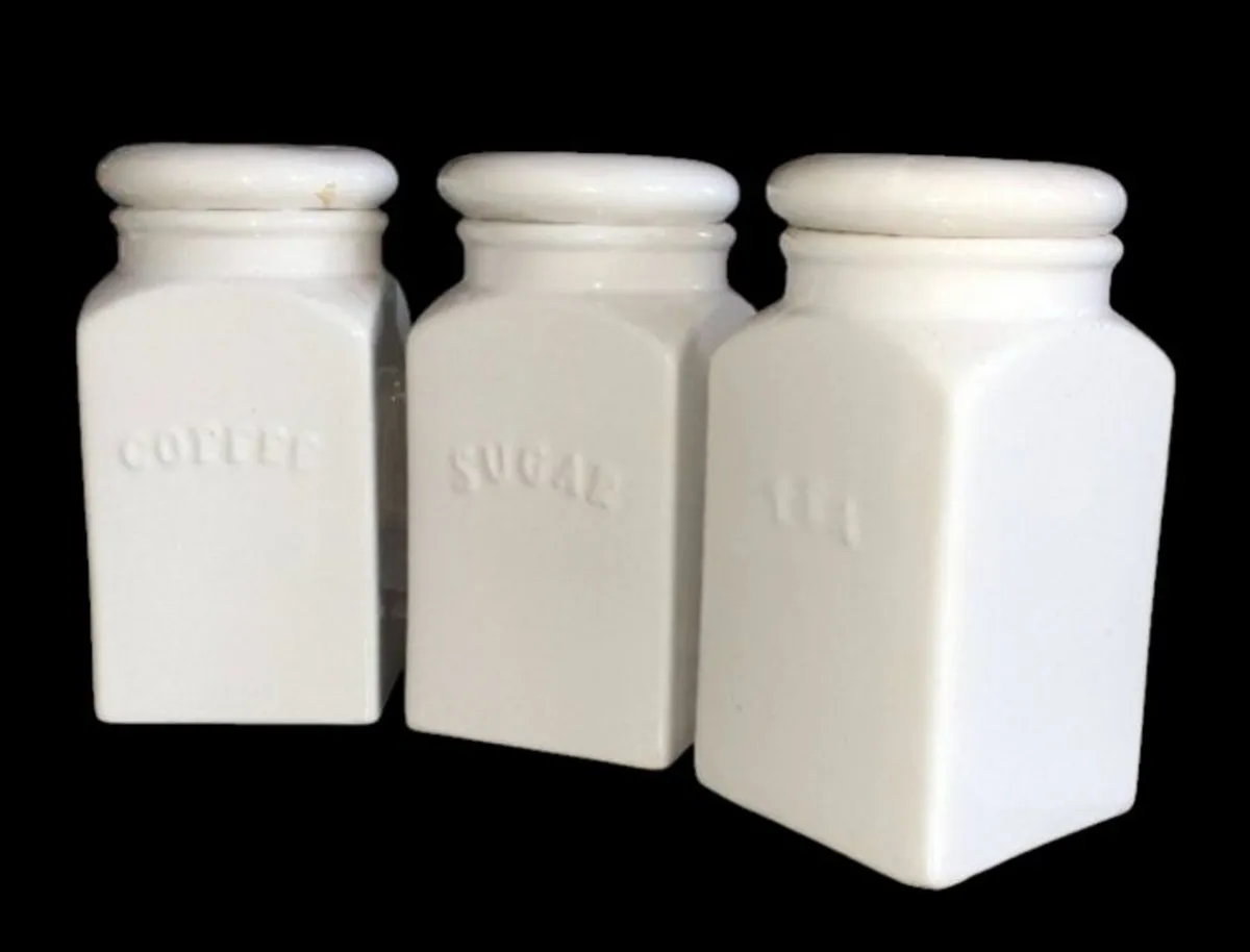 Pristine Large Vintage Canister Set Trilogy - Image 1