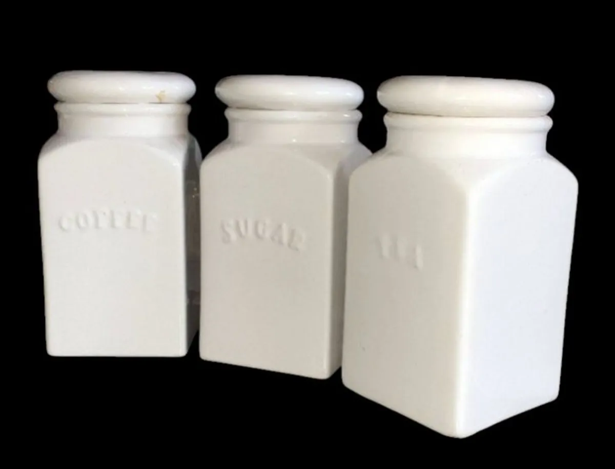 Pristine Large Vintage Canister Set Trilogy - Image 2