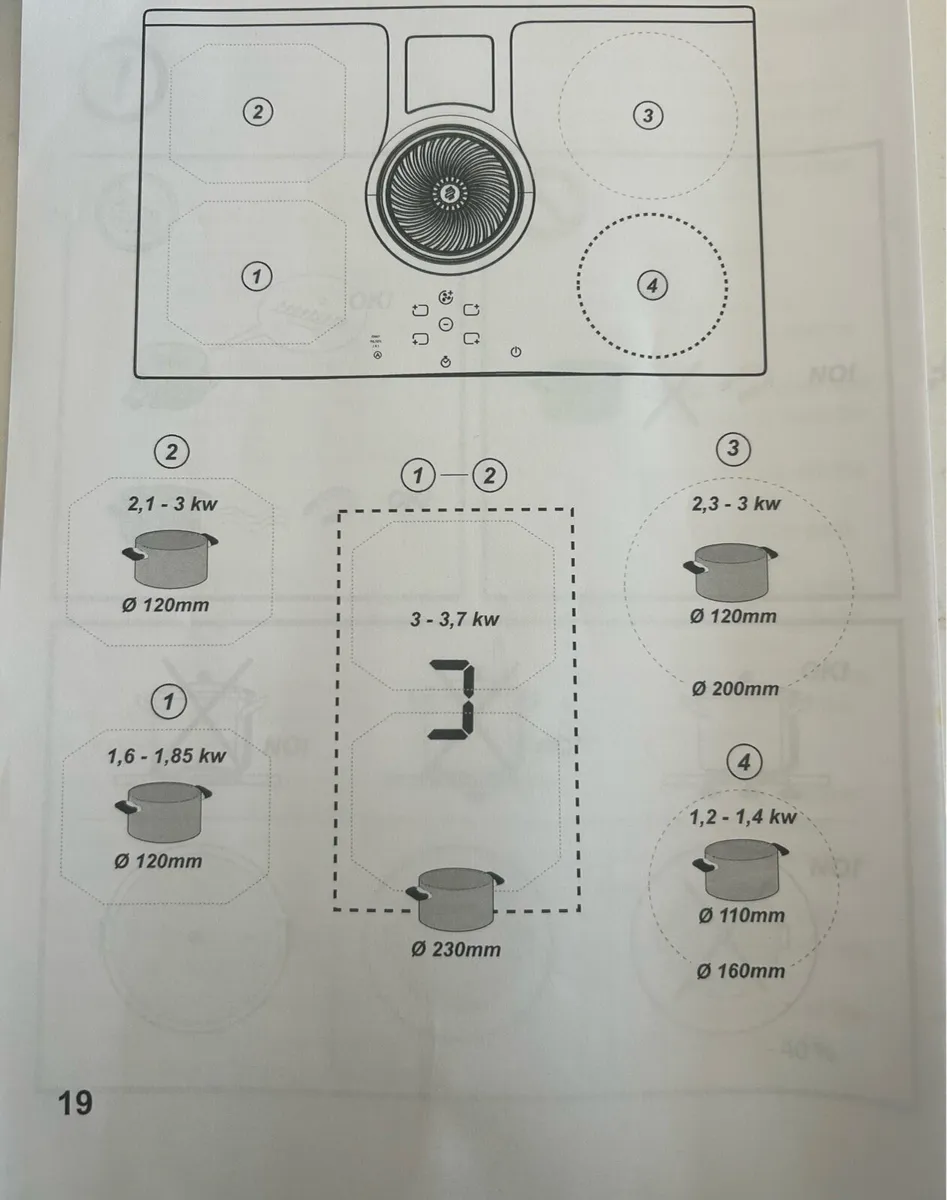 Induction Hob with built in extractor - Image 4