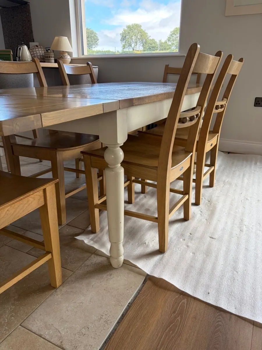 Neptune Extendable Oak Dining Table & Chairs - Image 3