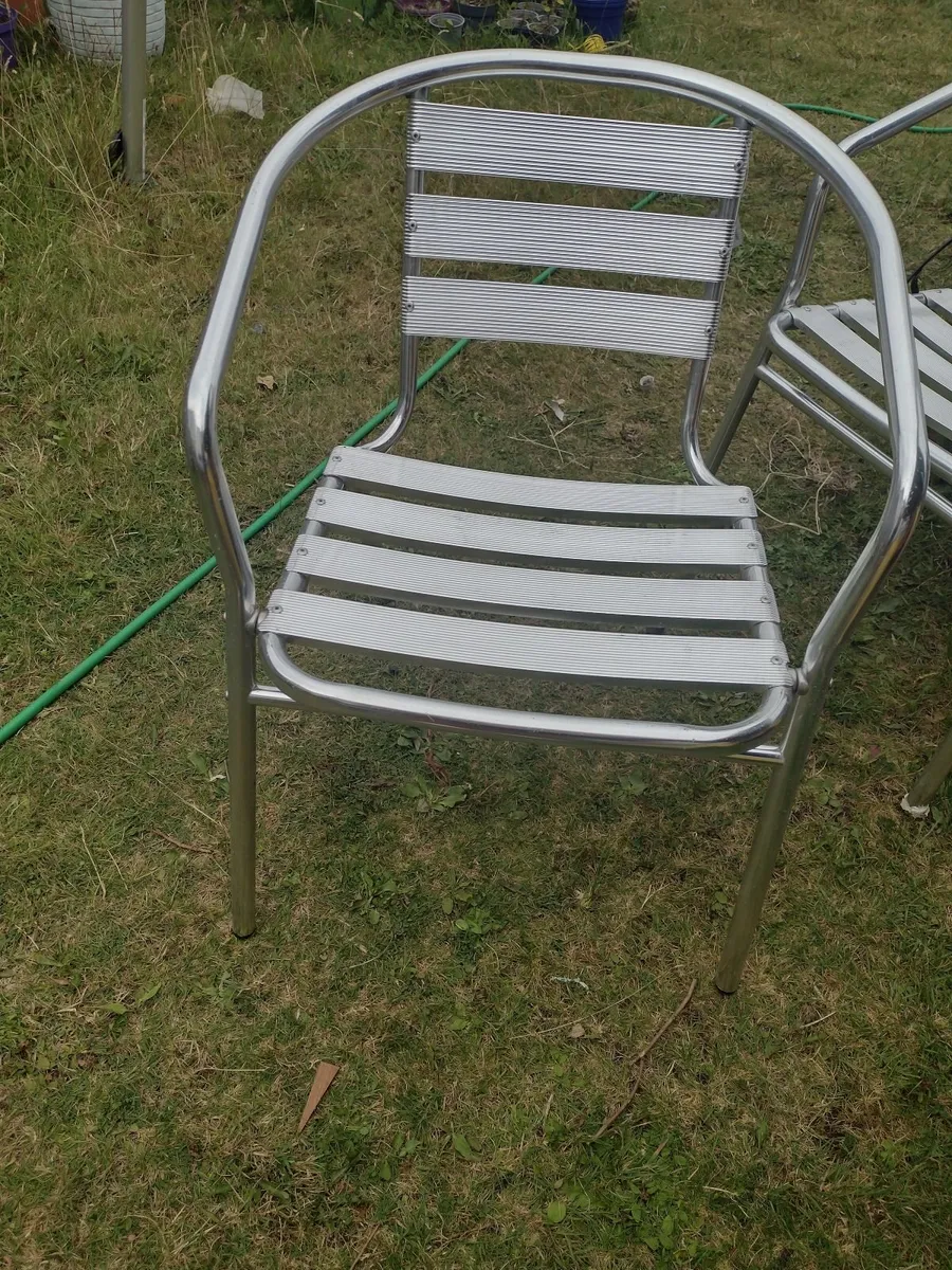 2 new bistro wipe clean steel frame garden/patio c - Image 4