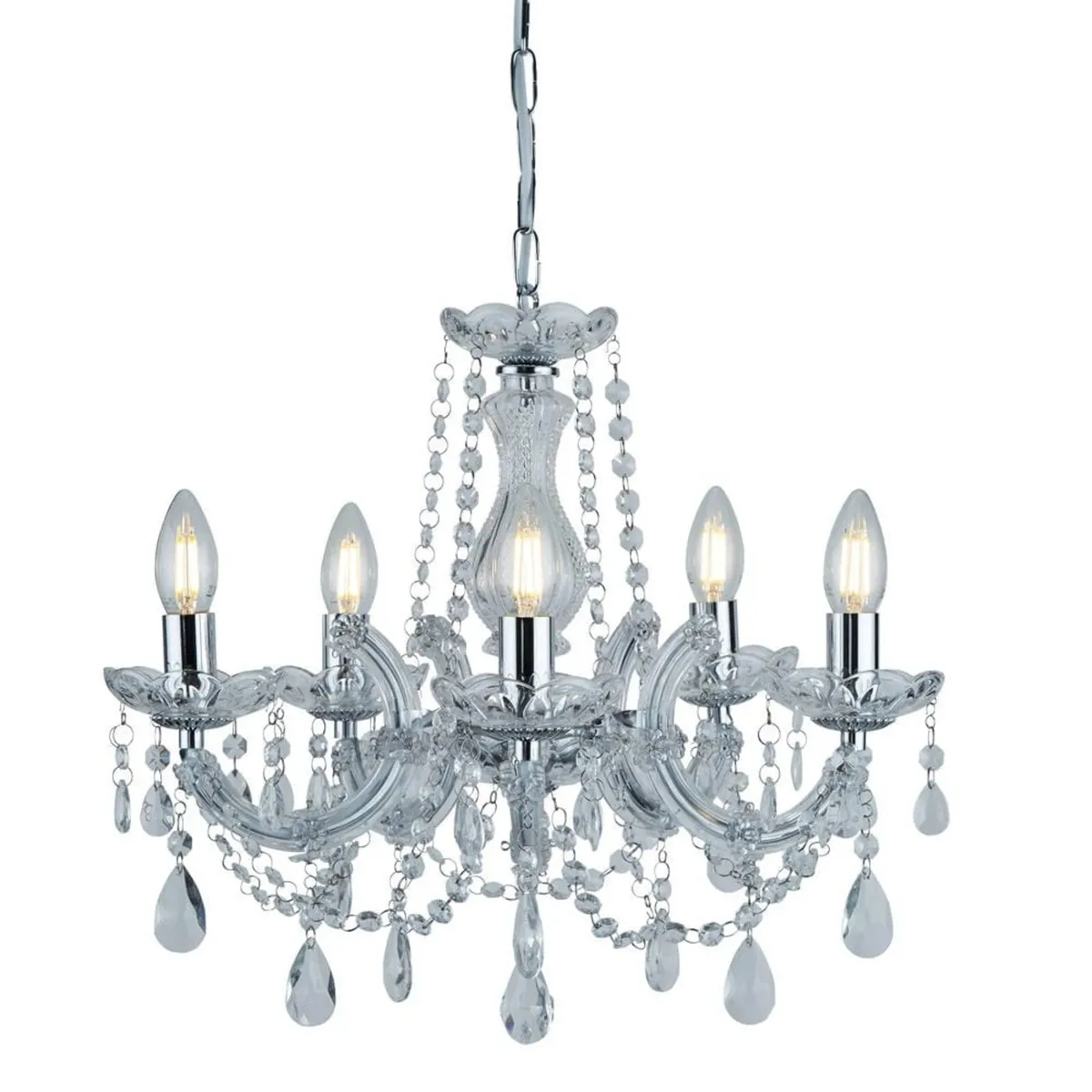 Marie Therese 5-Light Crystal Chandelier - Image 2