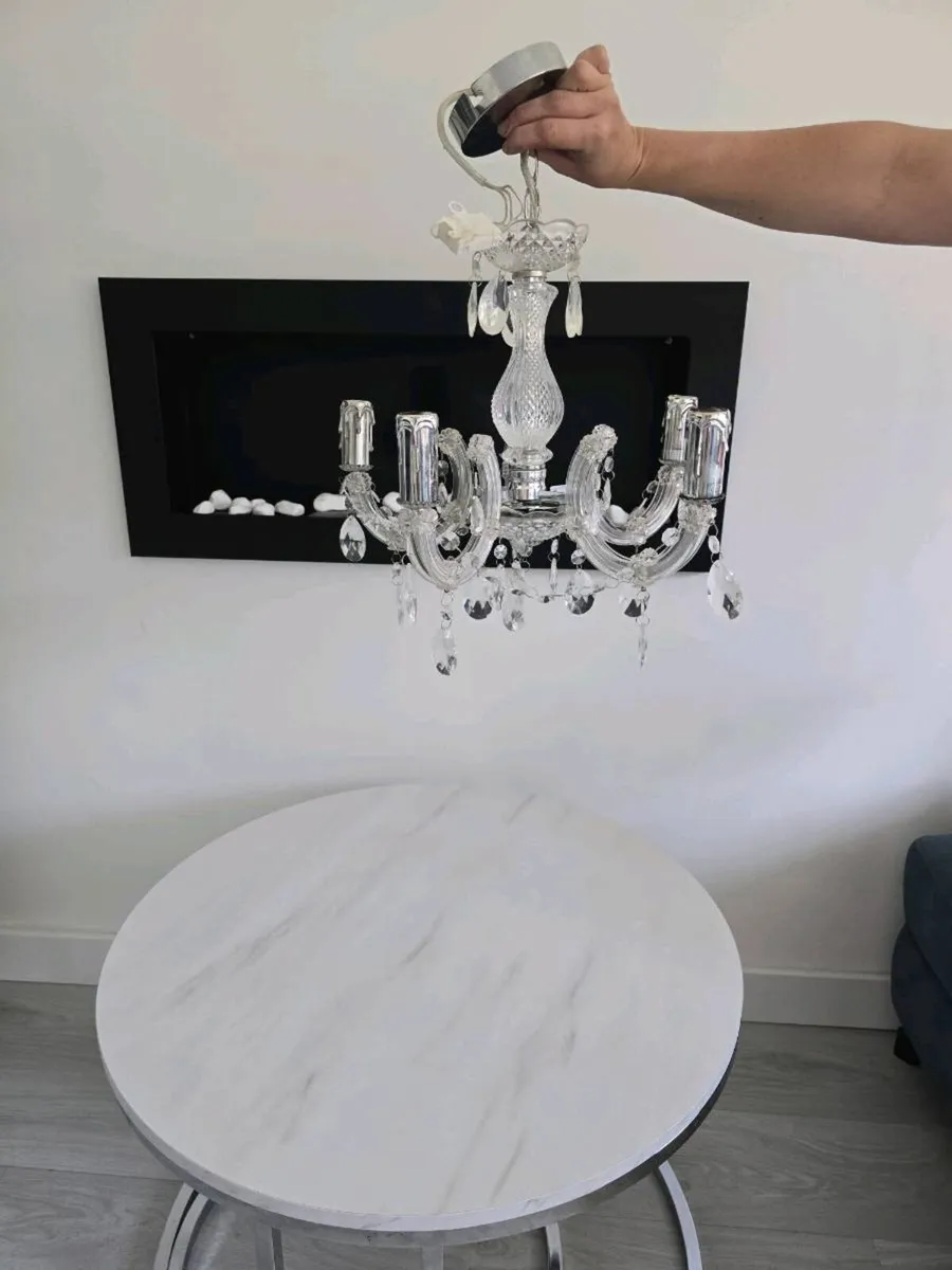 Marie Therese 5-Light Crystal Chandelier - Image 3