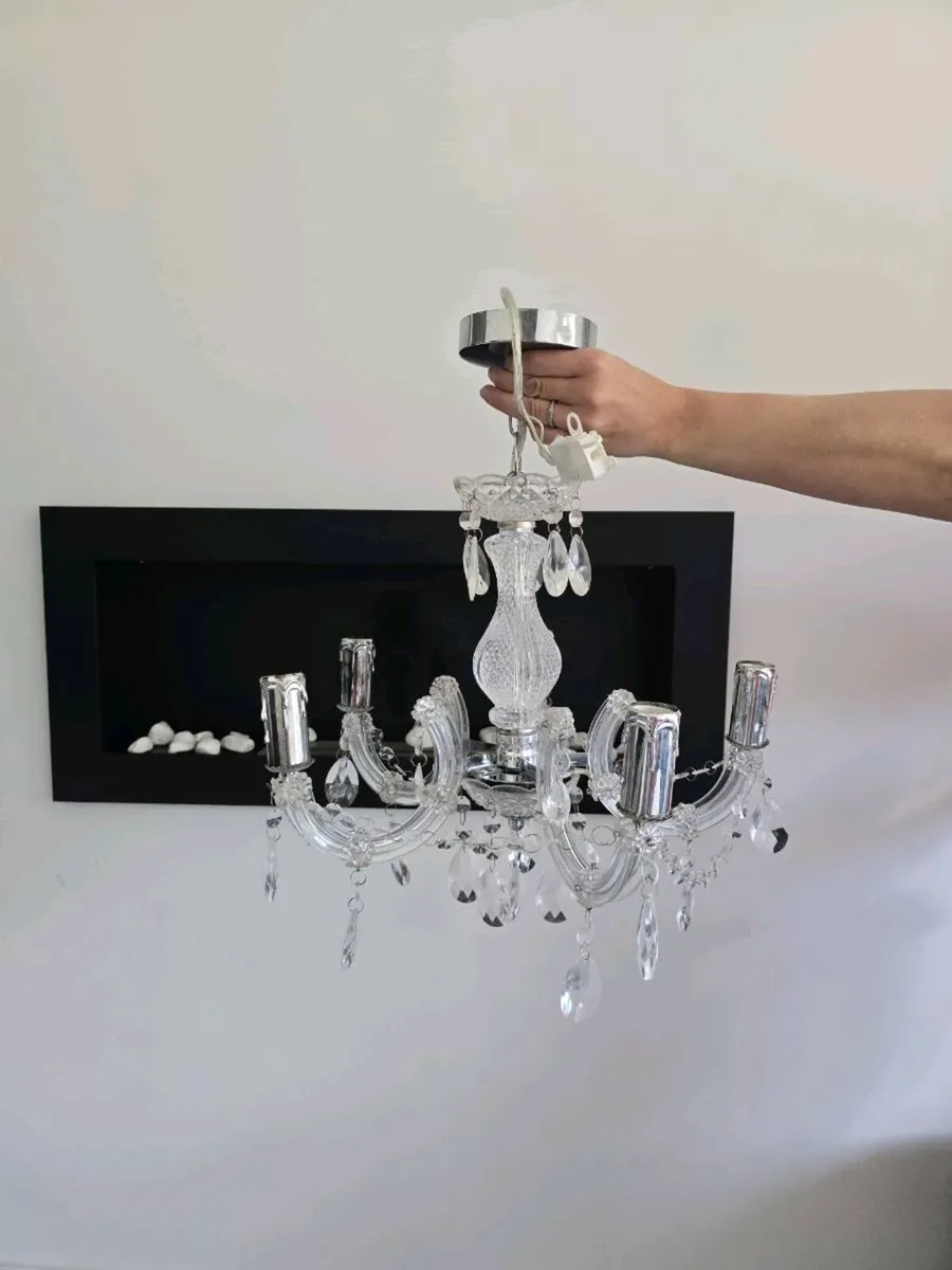 Marie Therese 5-Light Crystal Chandelier - Image 4