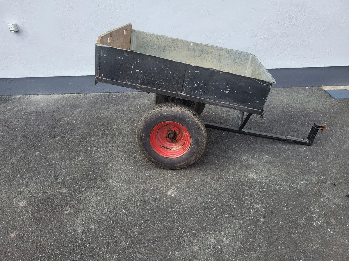 Garden Tipping Trailer (attaches to Ride On Mower) - Image 2
