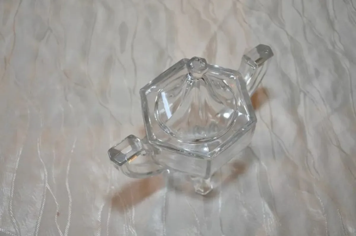 Antique Krys-Tol Sugar Bowl Jefferson Glass - Image 3