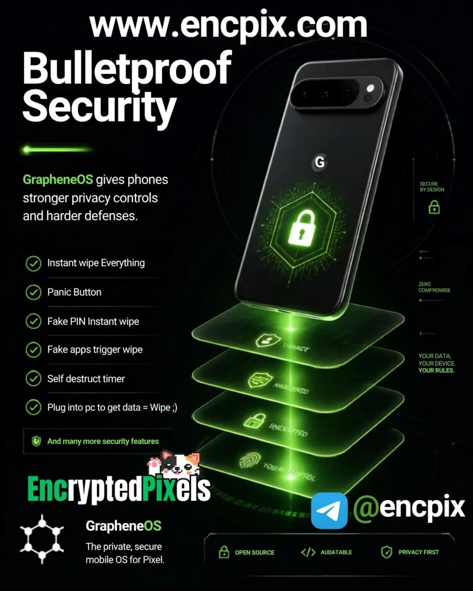 Google Pixel GrapheneOs Stealth phone - Image 1