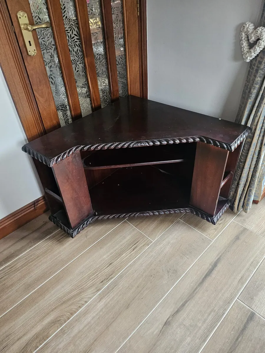 Mahogany Corner TV Unit - Image 1