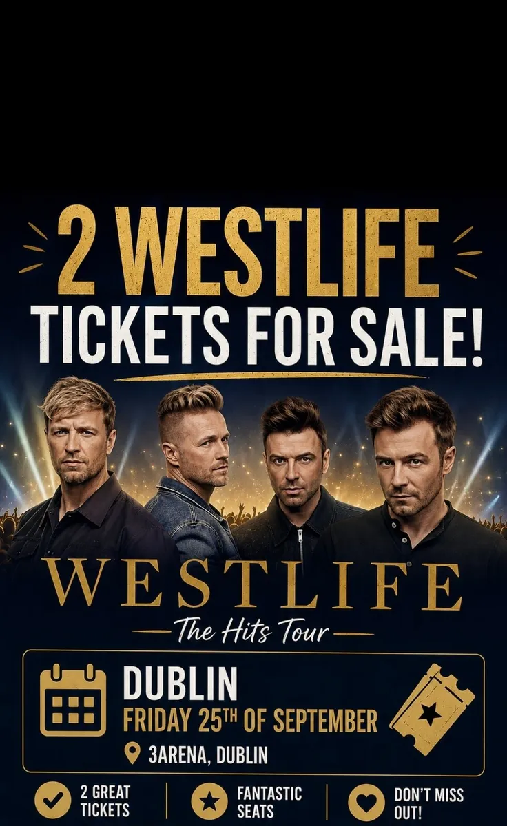 Westlife tickets x 2