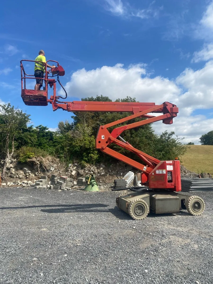 Haulotte 15mtr electric boom hoist. - Image 1
