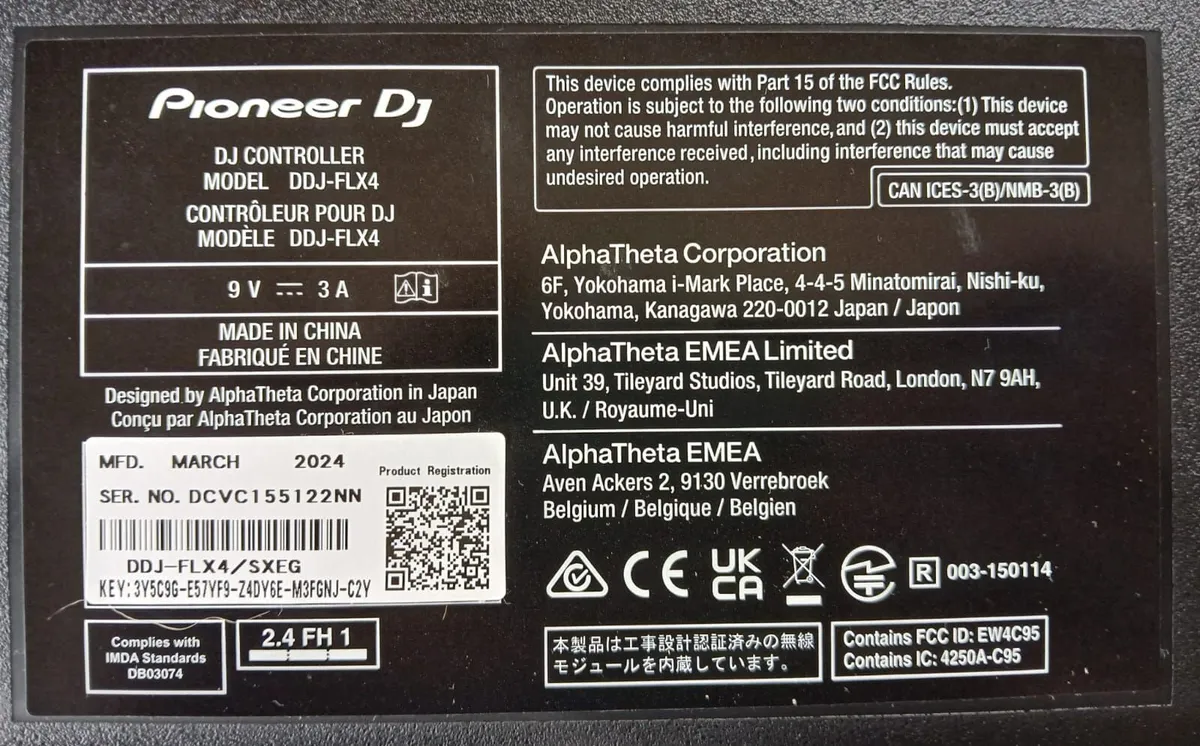 Pioneer DJ DDJ-FLX4 Controller – Mint, Boxed, Full - Image 3