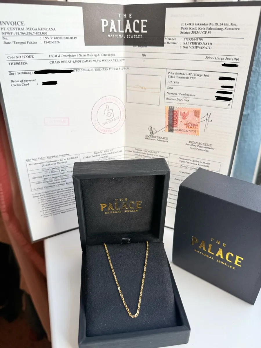 24k yellow gold chain/necklace - Image 3