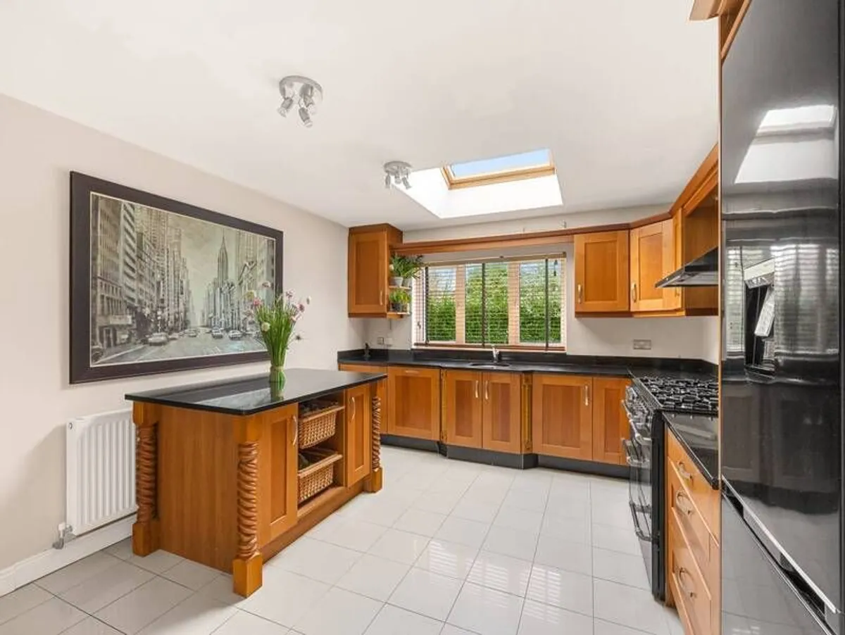solid wood and granite kitchen & island - Image 2