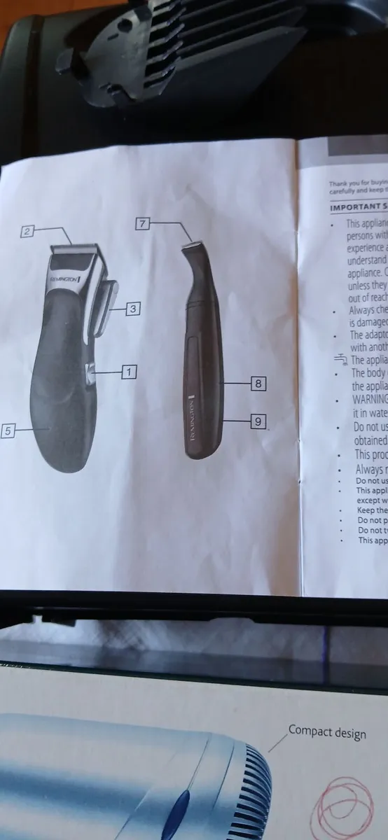 Remington hair clipper and Hair dryer - Image 1