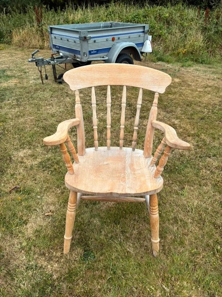 Antique farm house wooden dining set - Image 3