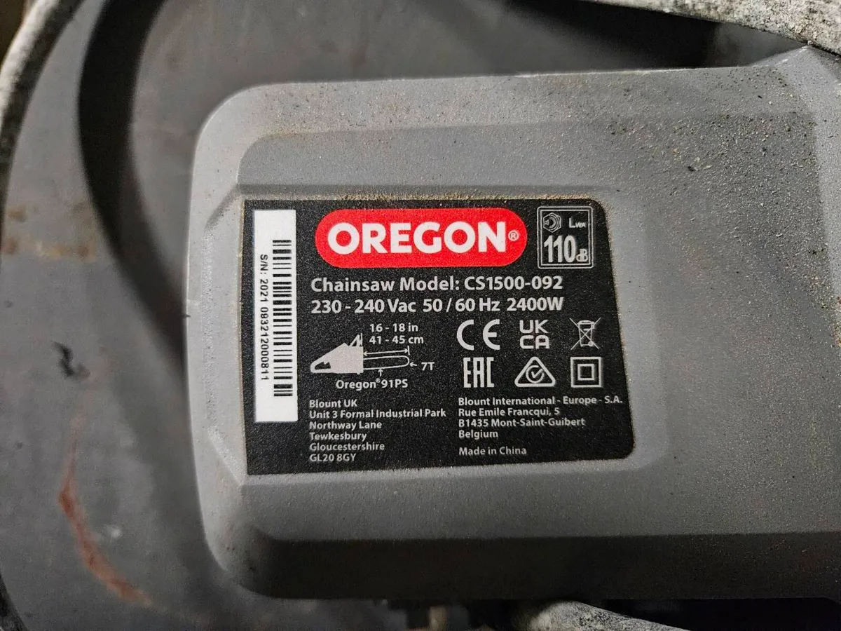 Oregon 240v chainsaw - Image 2