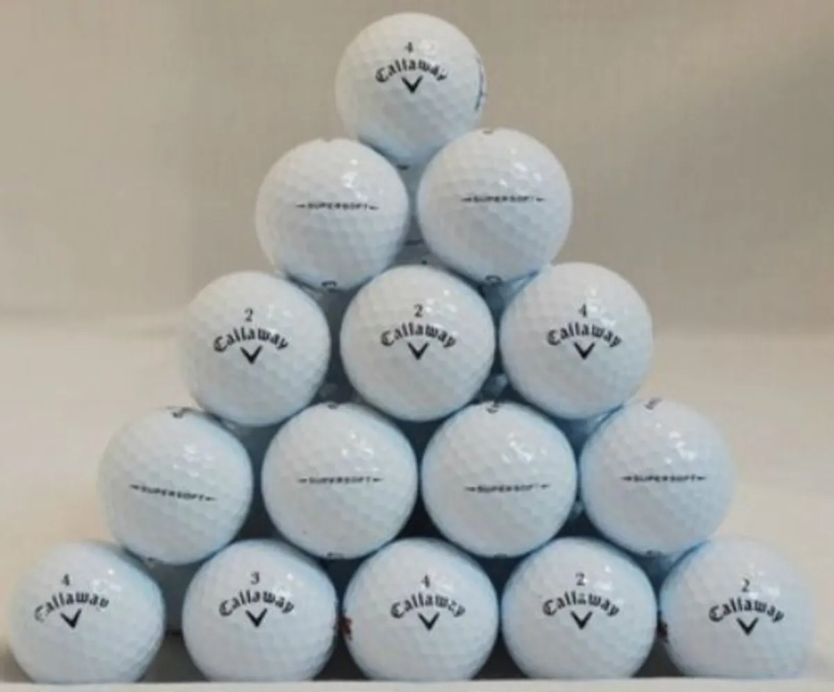JJ'S CORK GOLF BALLS - CALLAWAY SUPERSOFTS - Image 1