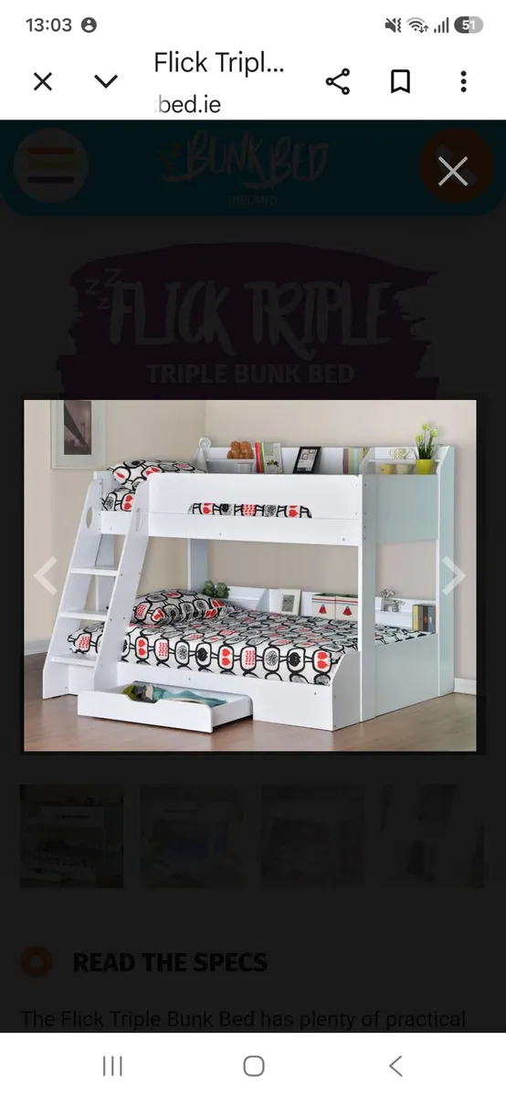 Triple Bunk Bed - Image 2