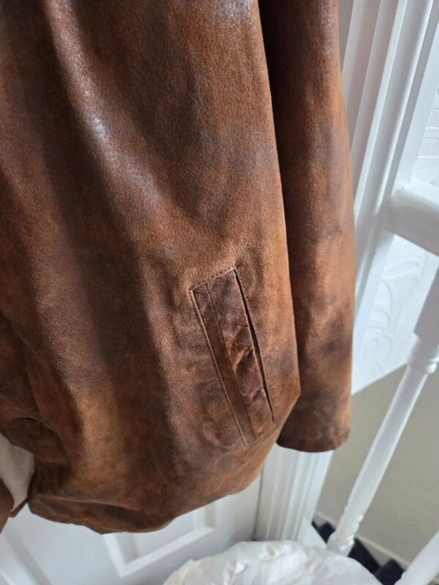 Mens Italian Leather Jacket - Image 3