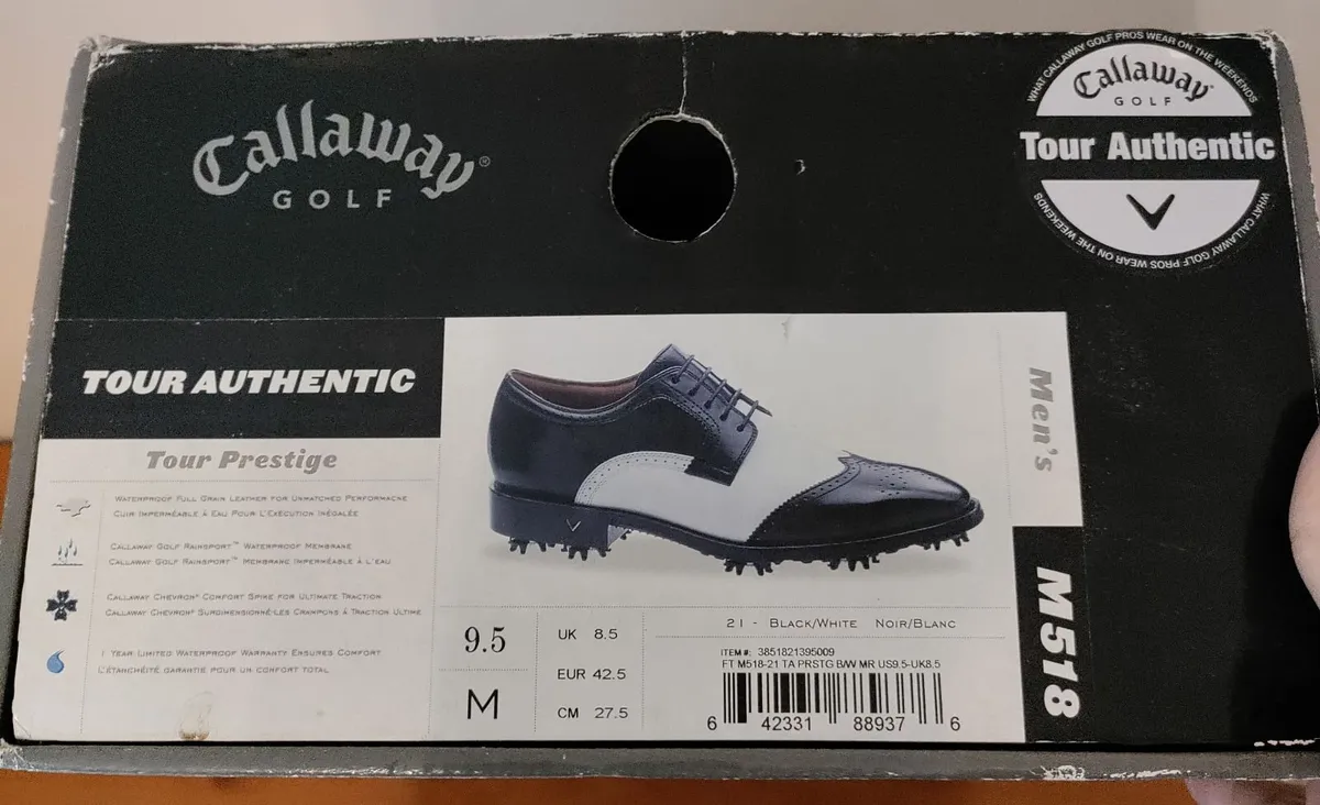 Callaway Tour Authentic Prestige shoes 8.5uk New - Image 2