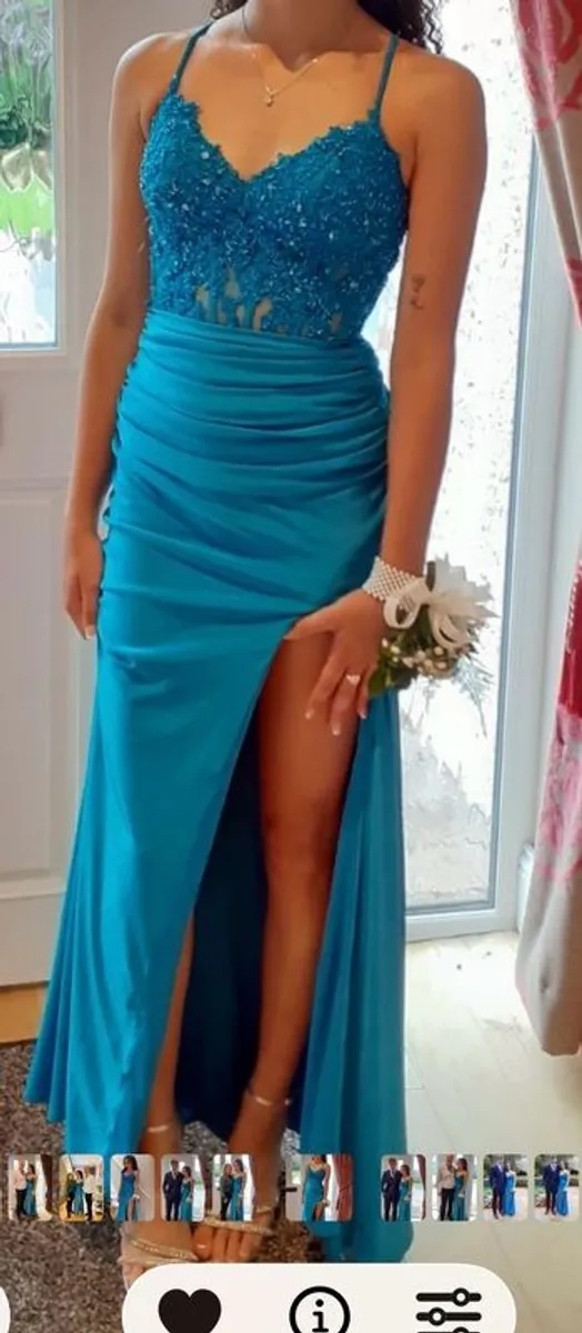Electric Blue Debs corset dress bought in Dani's closet - Image 1
