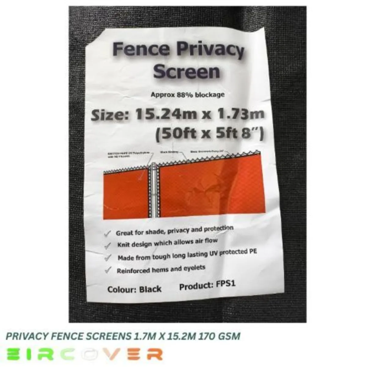 Privacy Fence Screens 1.7m x 15.2m (5'6'' x 49'9') - Image 3
