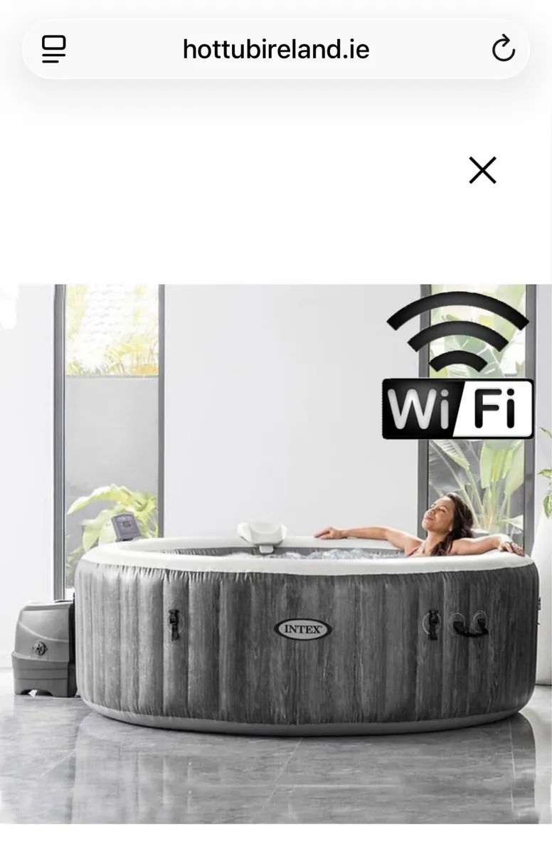 Intex Grey Wood Deluxe WiFi Hot Tub – 4 Person - Image 2