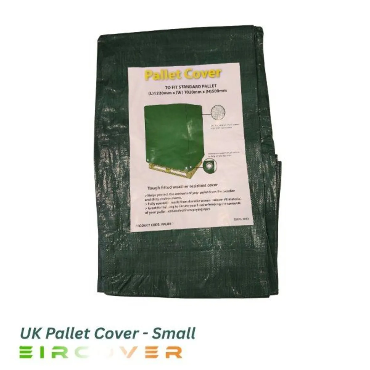 UK Pallet Cover Small - 1220  L x 1020 W x 500 H - Image 1