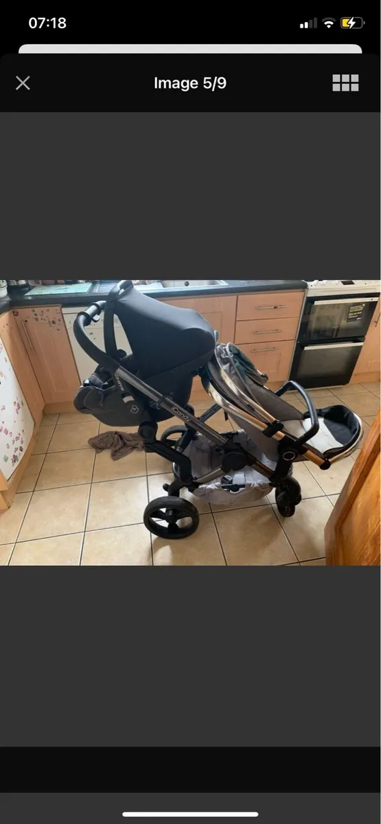 Icandy peach double buggy plus full travel system - Image 4