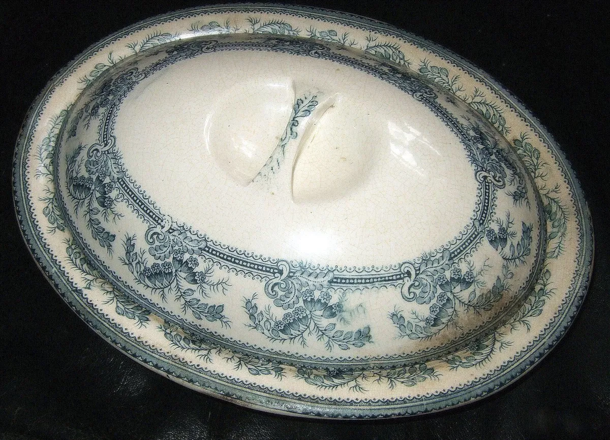 Antique French Ironstone Tureen / Serving Dish - Image 2