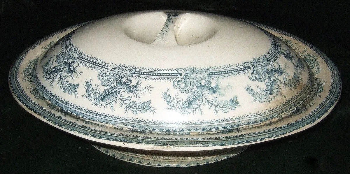 Antique French Ironstone Tureen / Serving Dish - Image 3