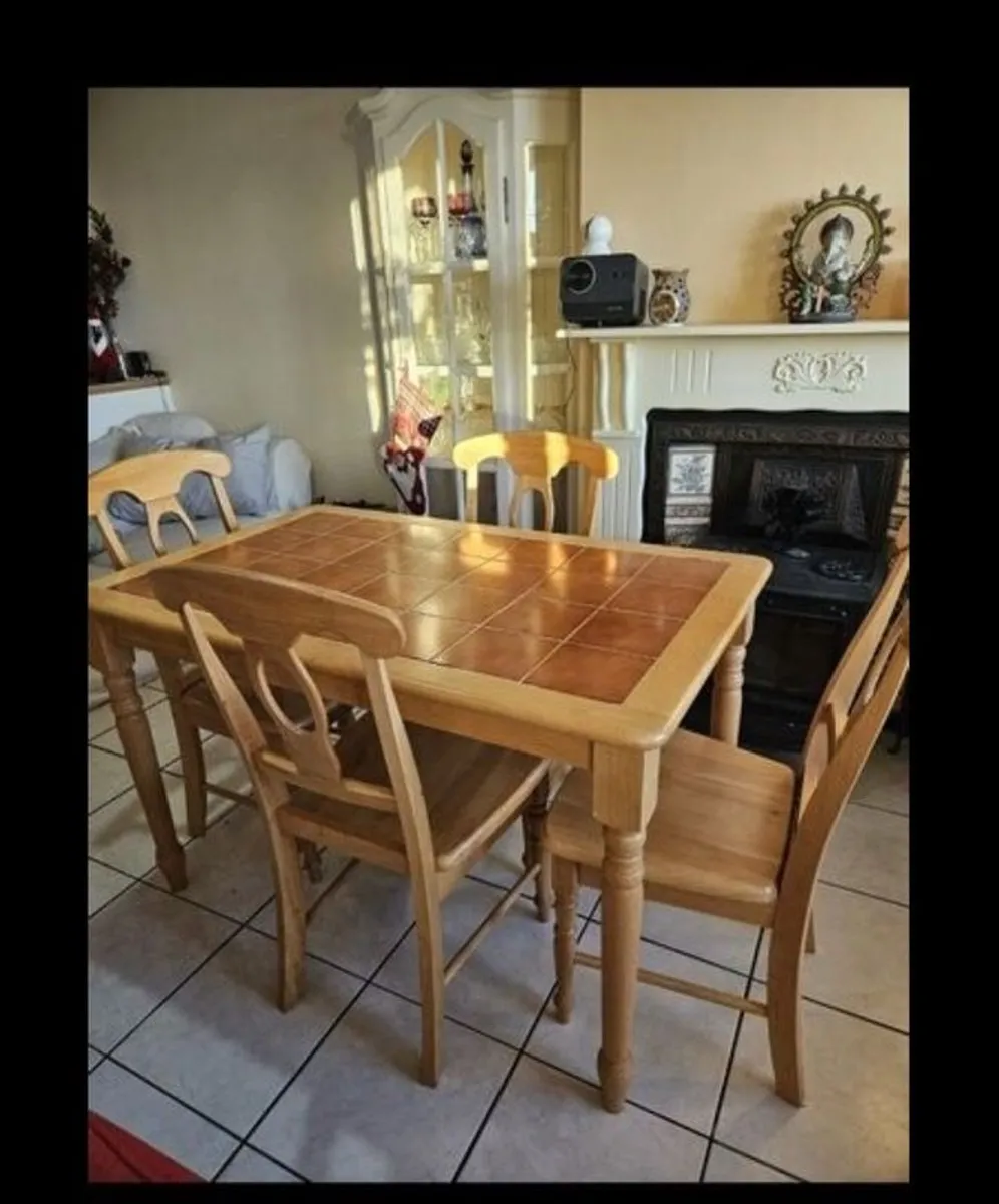 Vintage style dining table - no chairs - Image 3