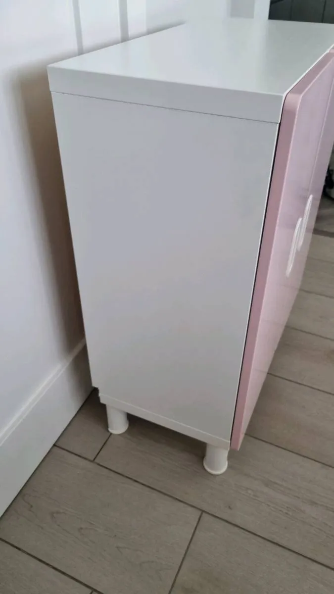 2 Ikea Stuva Units in white with Pink Doors - Image 3
