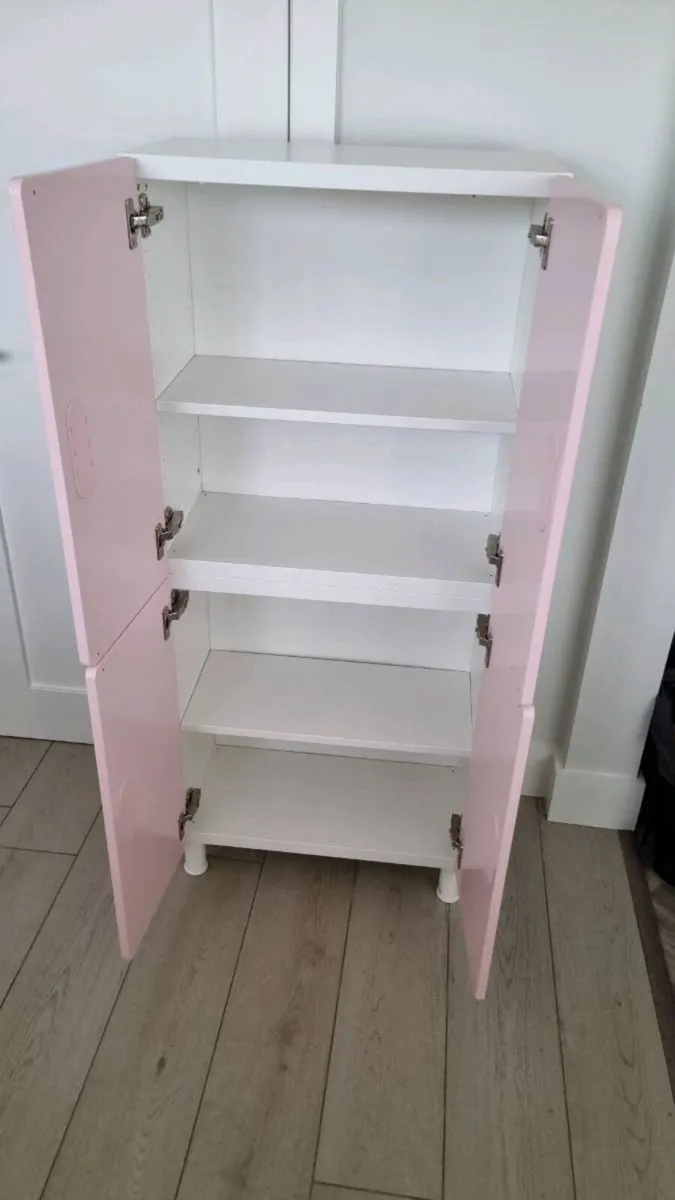 2 Ikea Stuva Units in white with Pink Doors - Image 4