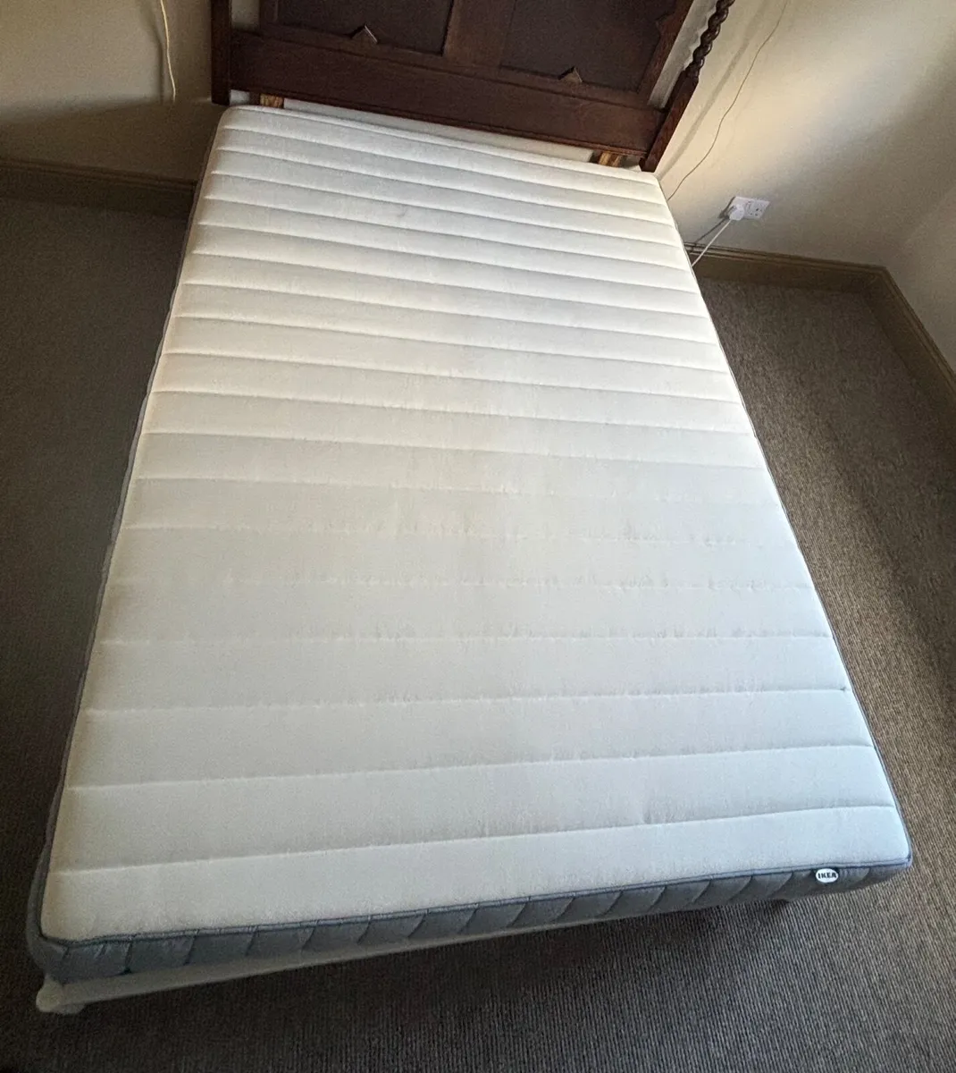 Double bed and mattress - Image 3