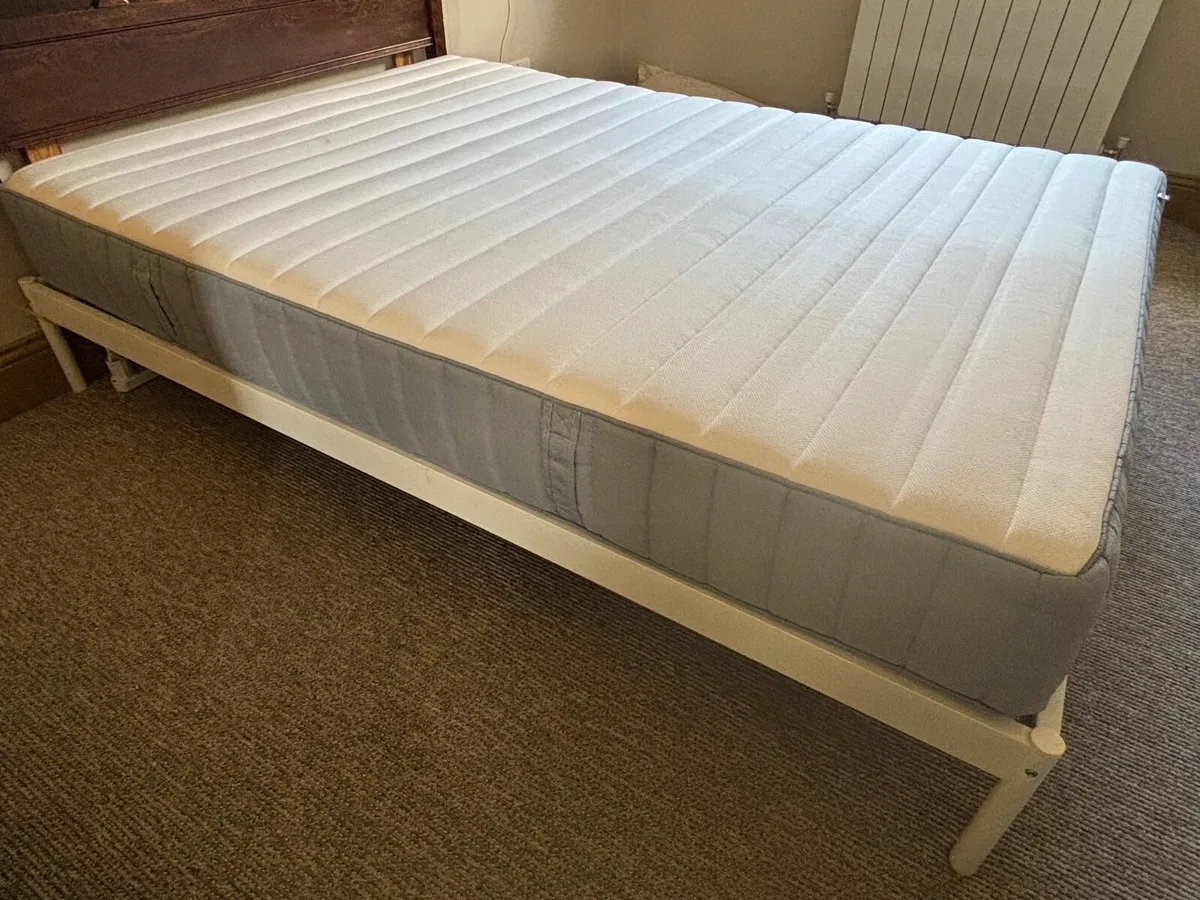Double bed and mattress - Image 1